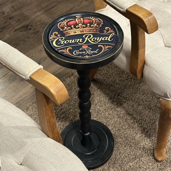 Crown Royal Whiskey Drink TableBar DecorMan Cave Side Table